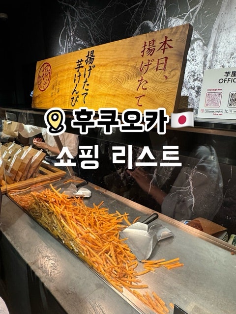 후쿠오카 쇼핑리스트 | 돈키호테·캐널시티·텐진지하상가 총정리