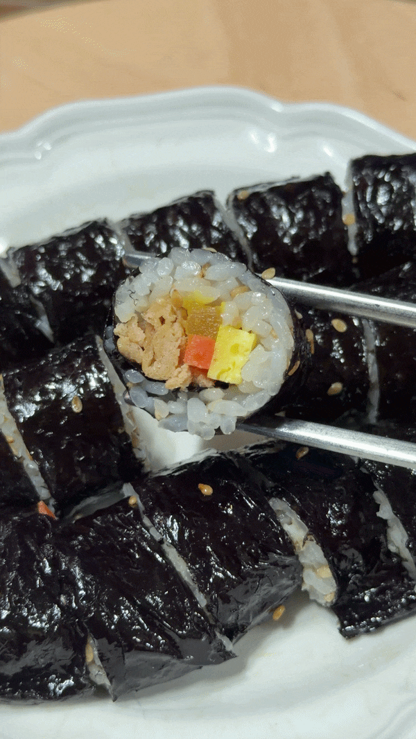 구리김밥 선비꼬마김밥 구리인창점 단체도시락 꼬마김밥 포장 후기