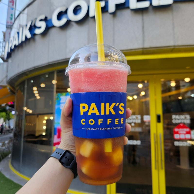 빽다방 수박 망고 아이스티 후기