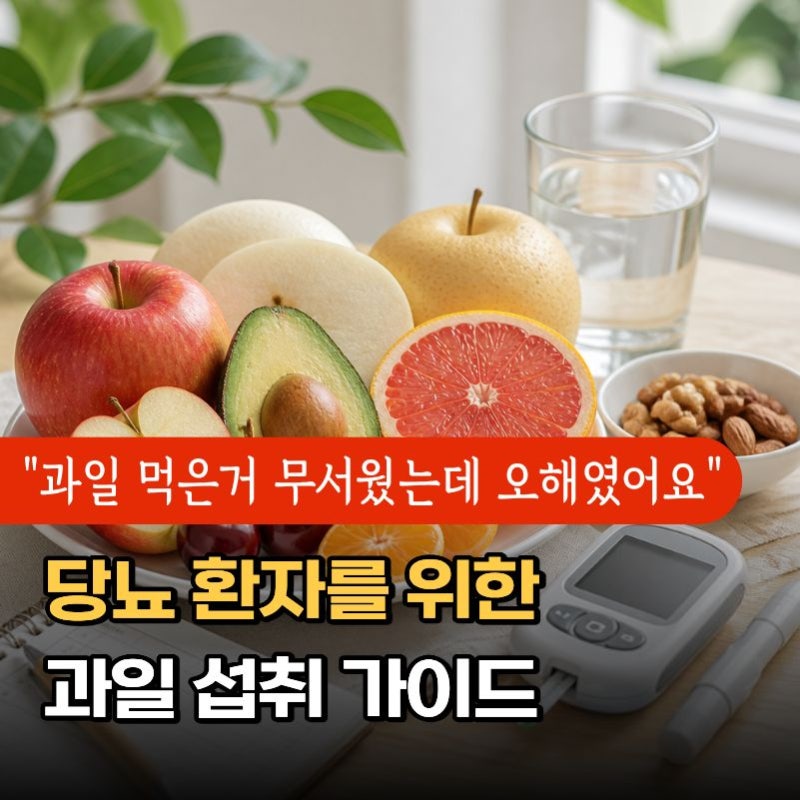 "과일 먹은거 무서웠는데 오해였어요" 당뇨 환자를 위한 과일 섭취 가이드