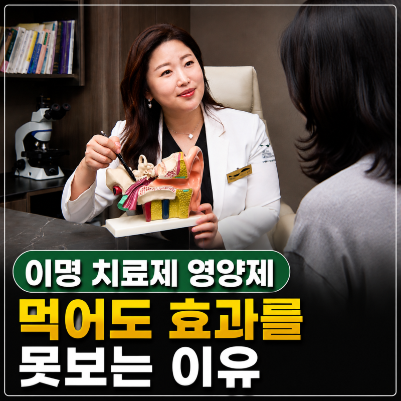 이명 치료제 영양제를 먹어도 효과를 못보는 이유