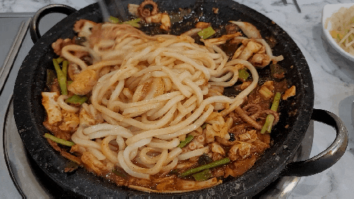 [부산/기장] 동부산 롯데아울렛맛집 송정돌판낙지볶음, 부드러운 낙지볶음에 우동사리 필수!