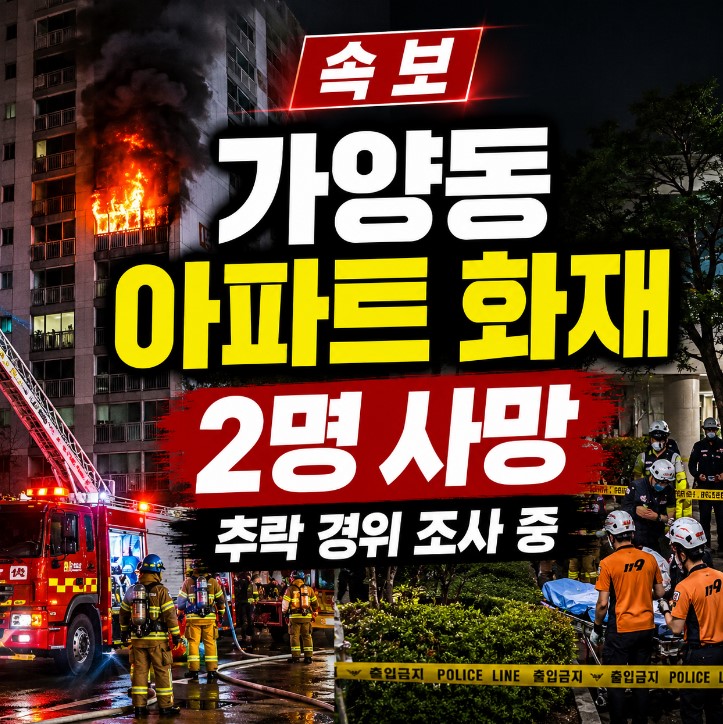 서울 <b>가양동 아파트 화재</b>, 화단서 발견된 2명…무슨 일이 있었나