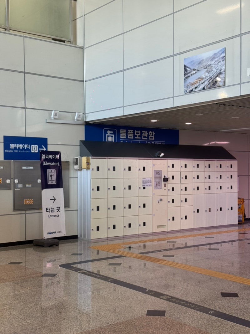 서대전역 KTX 물품보관함 위치 총정리, 1번 출구에만 있어요