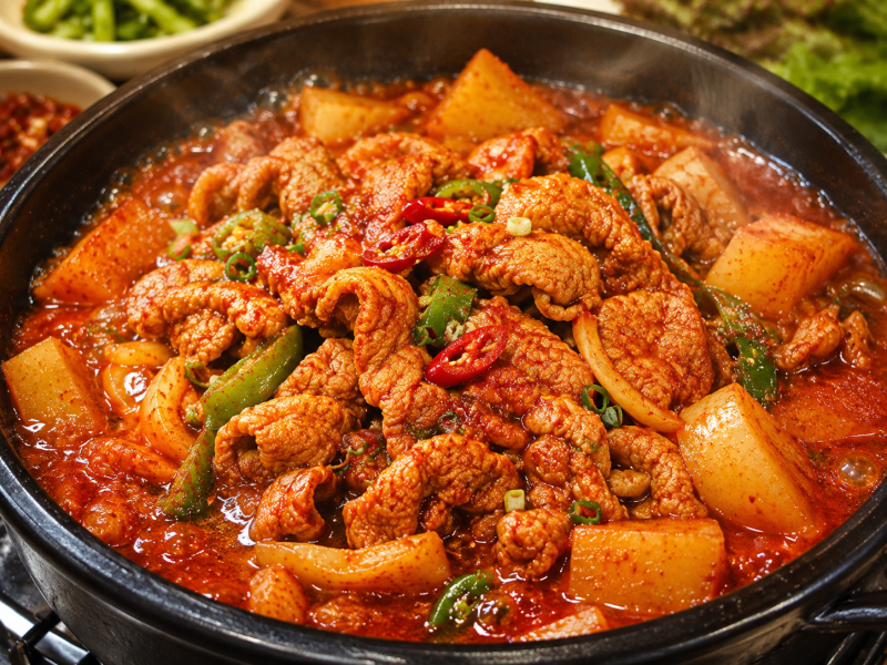 밥도둑 소환! 숟가락이 멈추지 않는 매콤 칼칼 '돼지고기 김치 짜글이