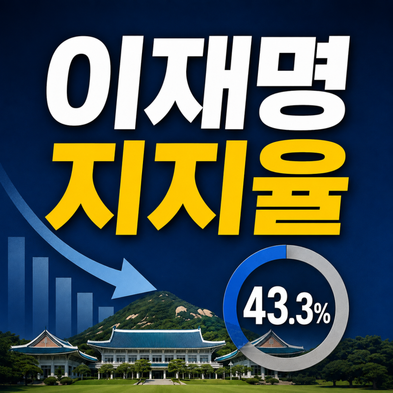 이재명 지지율 왜 떨어졌나? 4주 연속 하락과 서울·고령층 변화 분석