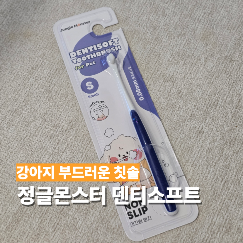 정글몬스터 덴티소프트 부드러운 초극세모 소형견 맞춤 강아지 칫솔 추천