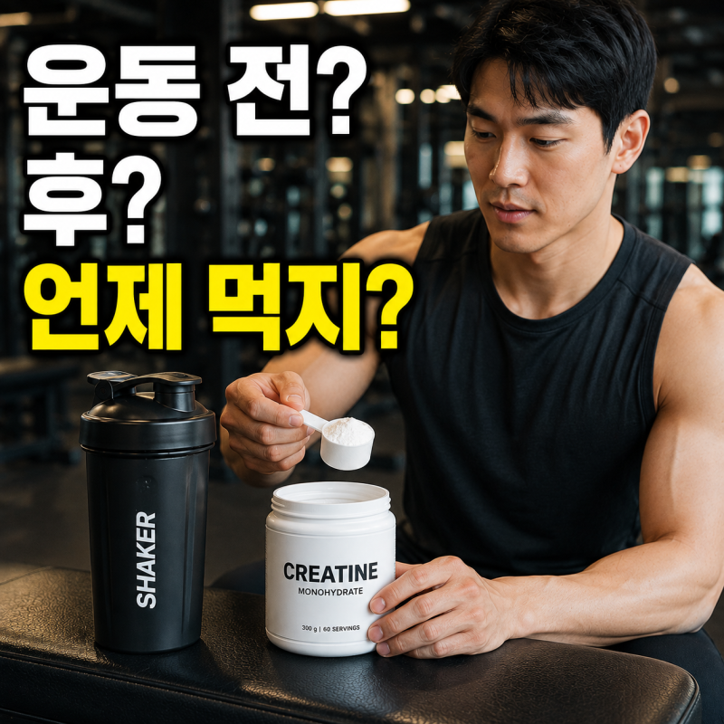 크레아틴 복용법 운동 전후 언제 먹는 게 근성장에 더 유리할까?