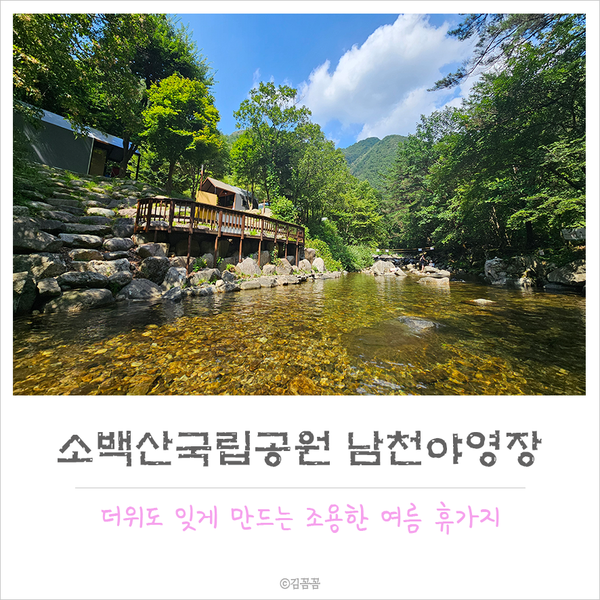 단양 영춘면 소백산국립공원 남천야영장 7월, 8월 조용한 여름휴가지 추천