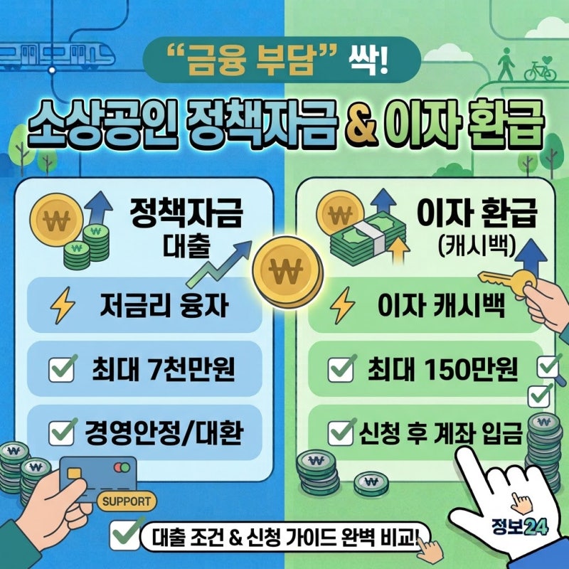 소상공인 자영업자 정책자금 대출 및 이자 환급 신청 가이드