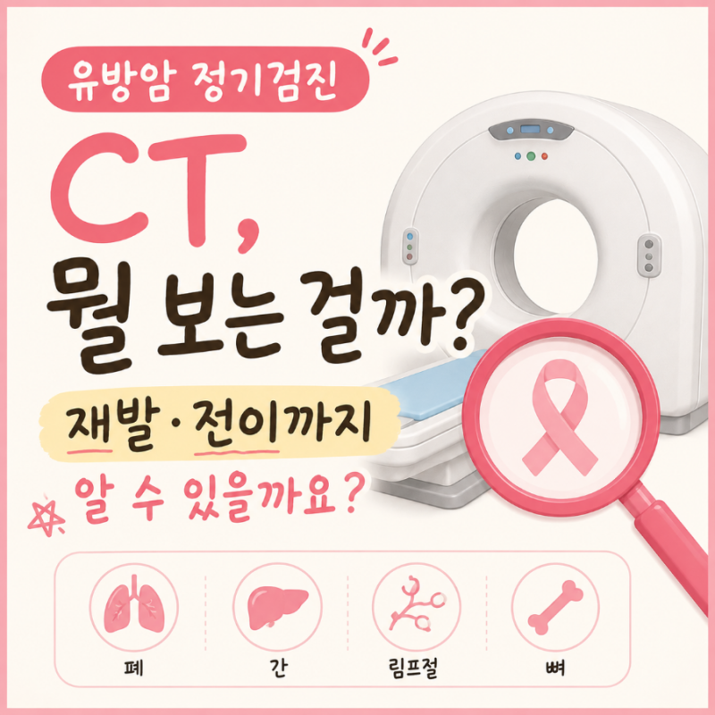 유방암 정기검진 CT, 뭘 보는 걸까? 재발·전이까지 알 수 있을까요