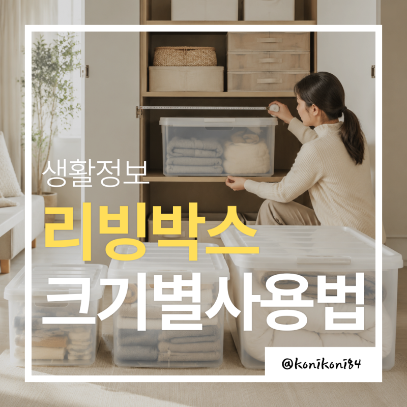 리빙박스 크기 고르는 방법 총정리