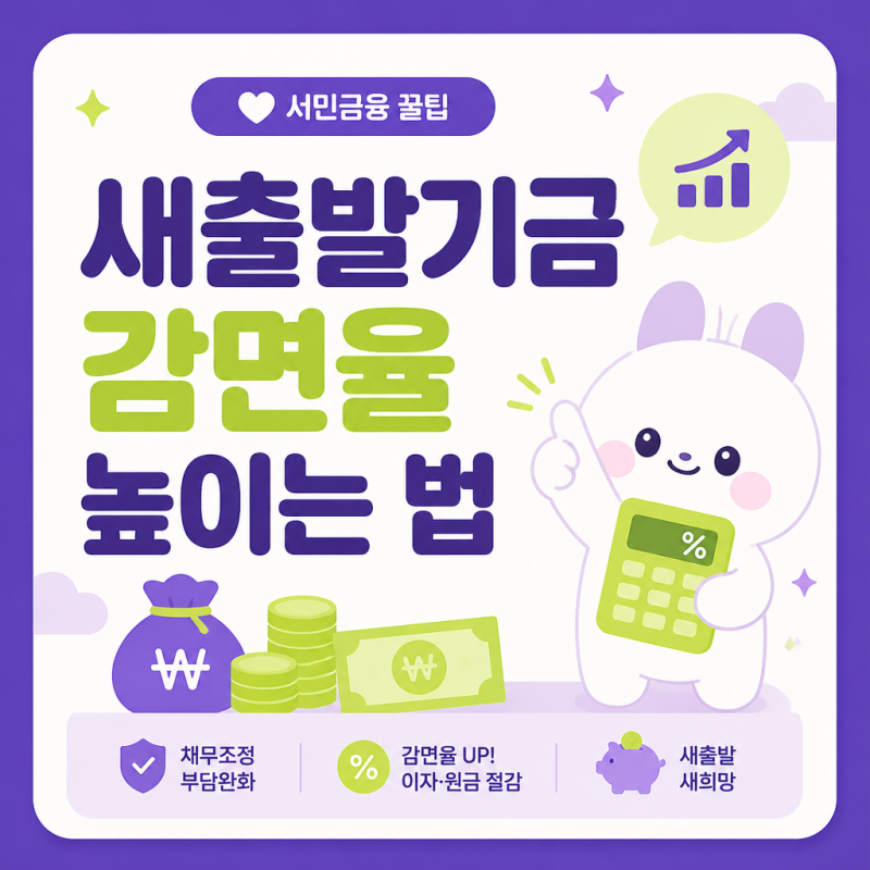 빚 1억이 1천만원? 새출발기금 감면율 높이는 법 총정리