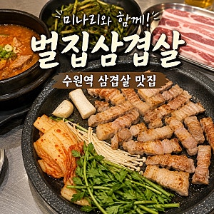 수원역 삼겹살 맛집 벌집삼겹살 미나리와 함께 먹은 내돈내산 솔직후기
