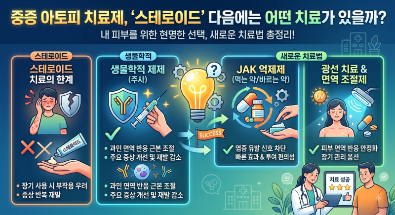 중증 아토피 치료제, 스테로이드 다음에는 어떤 치료가 있을까?