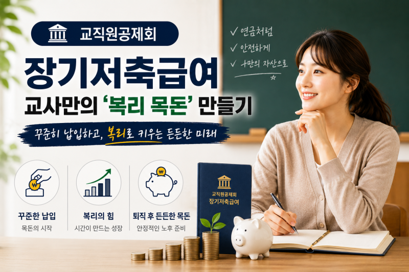 교직원공제회 장기저축급여 – 교사만의 ‘복리 목돈’ 만들기