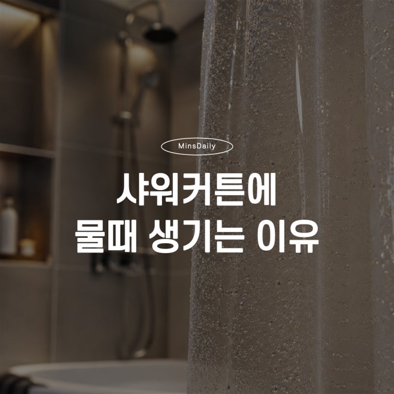 샤워커튼 물때가 생기는 이유, 알고 보니 소재 때문이었습니다