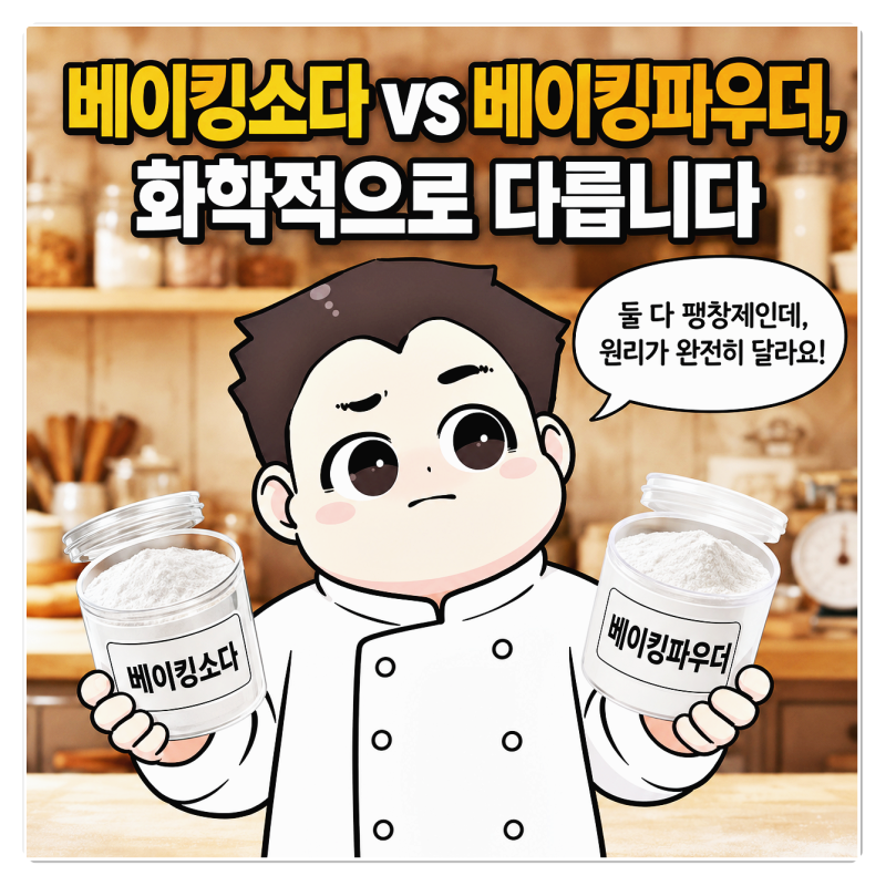베이킹소다, 베이킹파우더 어떤걸 넣을까요?베이킹가루 차이점