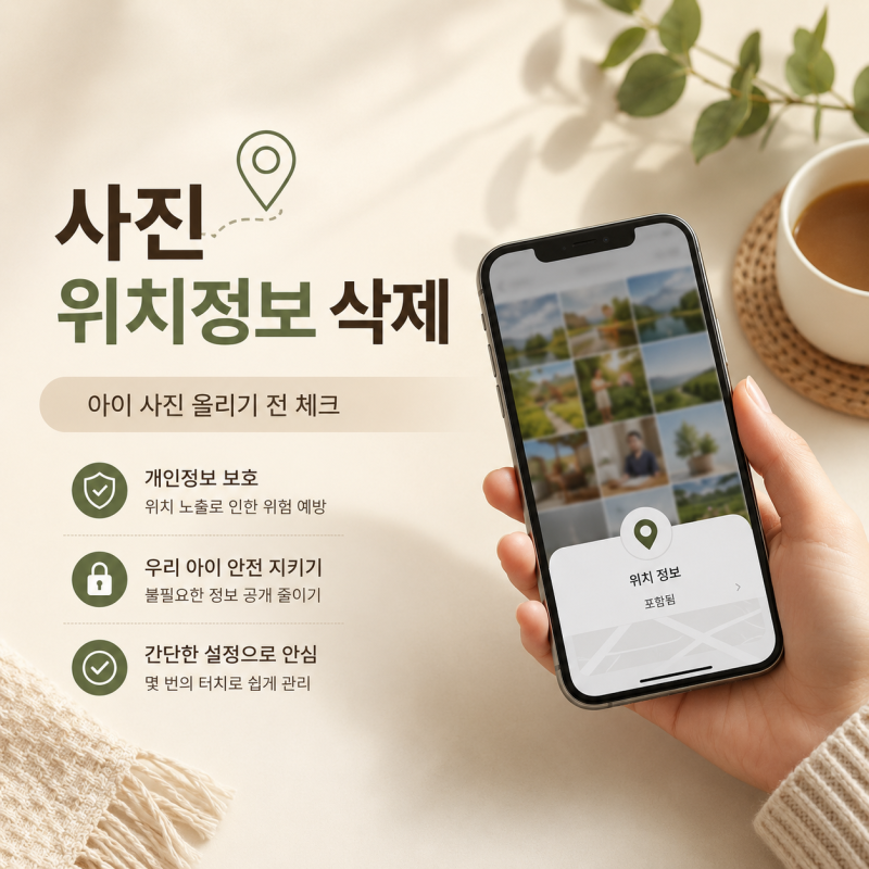 스마트폰 사진 위치정보 삭제｜아이폰·갤럭시, 아이 사진 올리기 전 체크