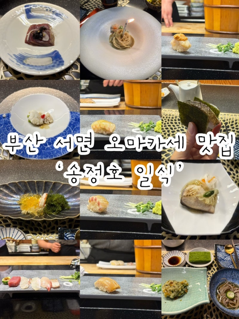 부산 서면 오마카세맛집 송정호일식 점심코스 후기