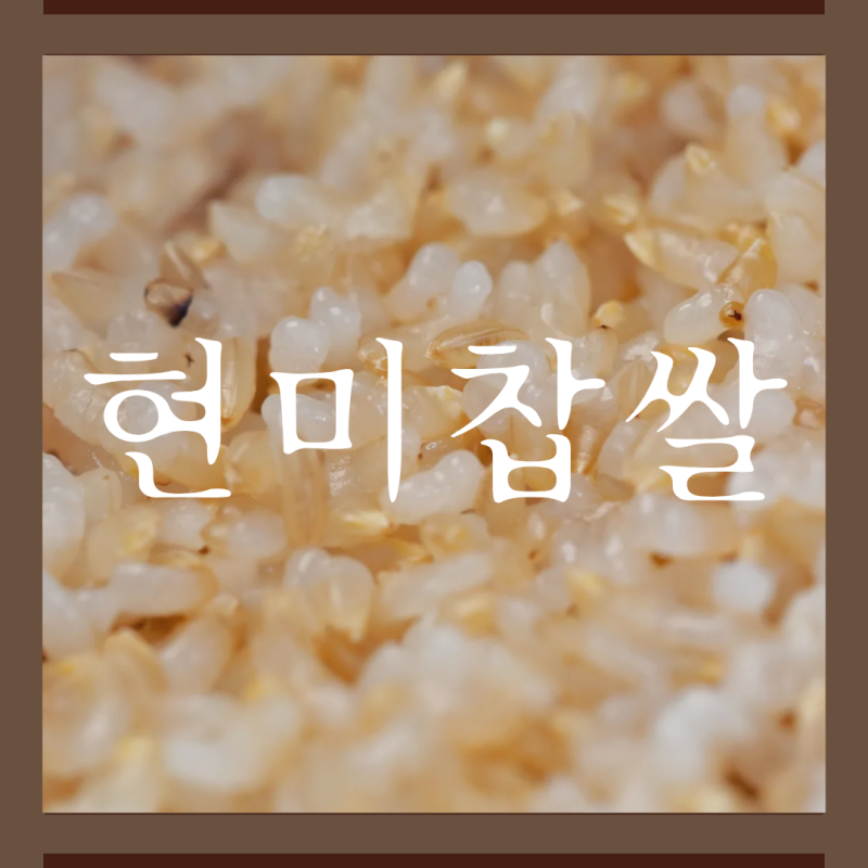 현미찹쌀 효능 현미·찹쌀과 어떻게 다를까?