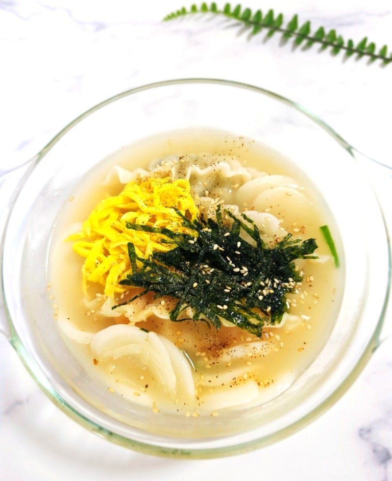 떡만두국 소고기없이 끓이기 간단한 한끼 떡국 레시피