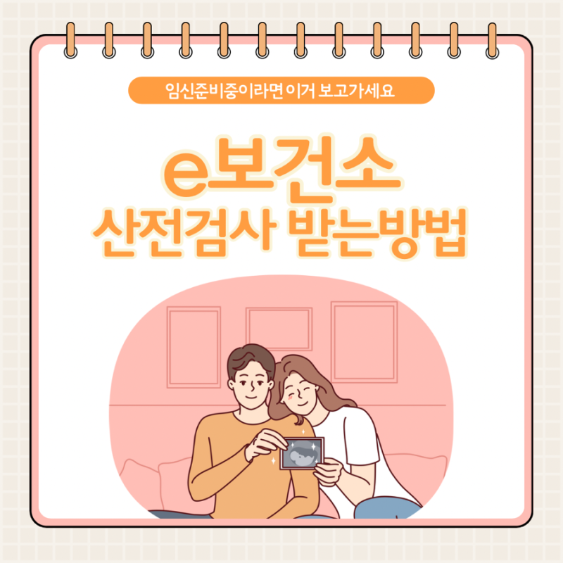 e보건소 산전검사 신청방법 임신 사전건강관리 부부 검사 후기