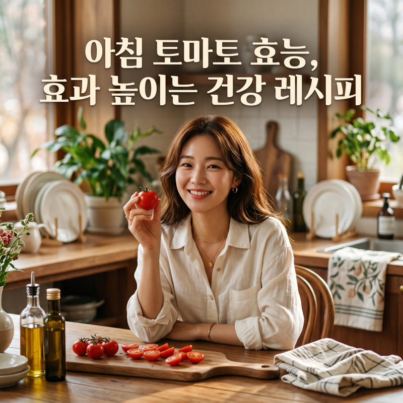 아침 토마토 효능, 효과 높이는 건강 레시피