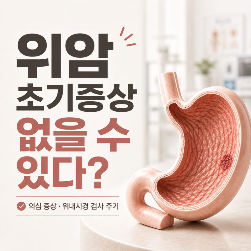 [위암 초기증상] 없을 수 있다❓의심 증상·위내시경 검사 주기