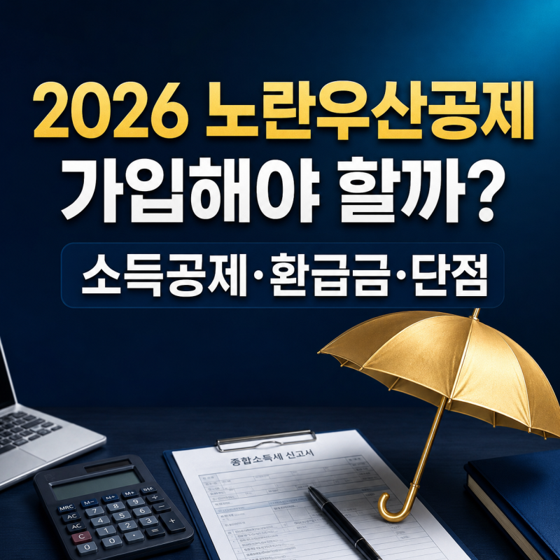 2026 노란우산공제 가입해야 할까? 소득공제·해지환급금·단점 총정리