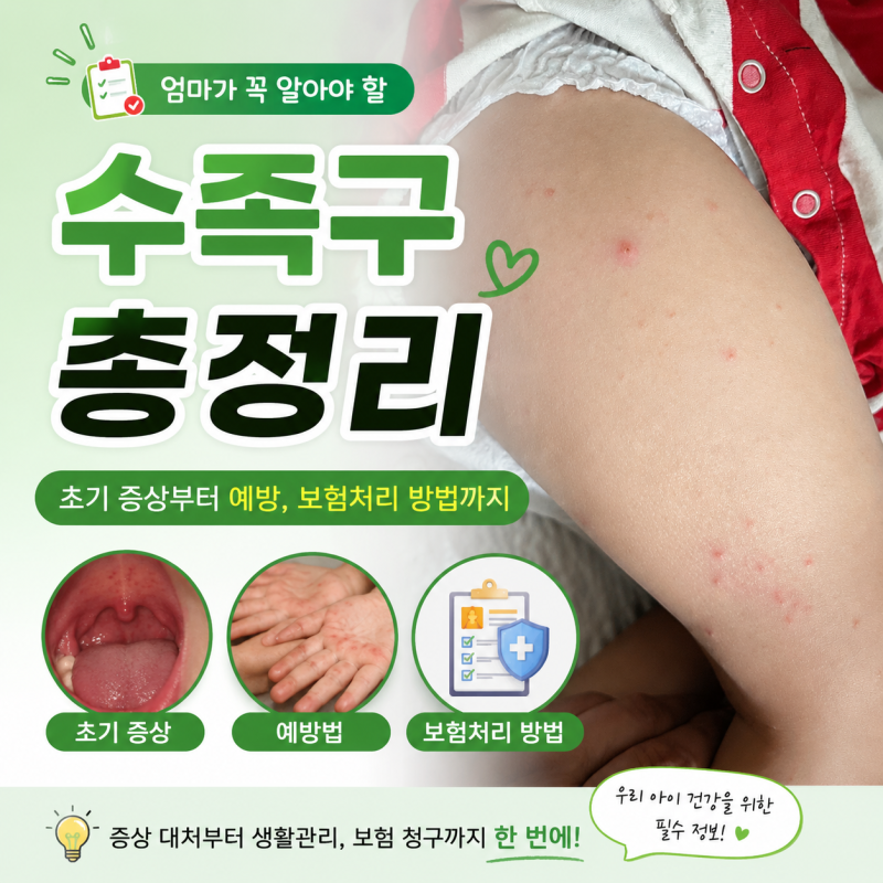 수족구 총정리｜수족구 초기 증상부터 예방, 수족구 보험처리 방법까지