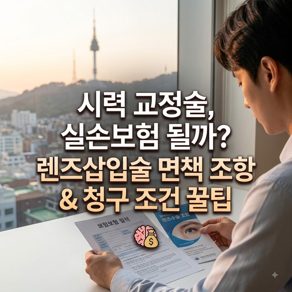 "수백만 원짜리 렌즈삽입술, 실손보험으로 될까?" 안과 수술 보상의 진실
