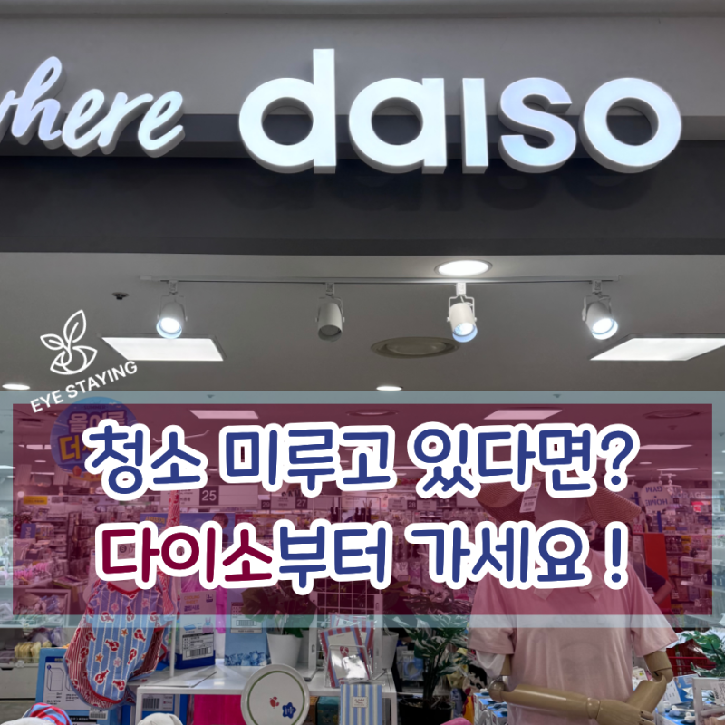입추 지나고 청소 시작한다면… 다이소에서 "이것"부터 담아보세요