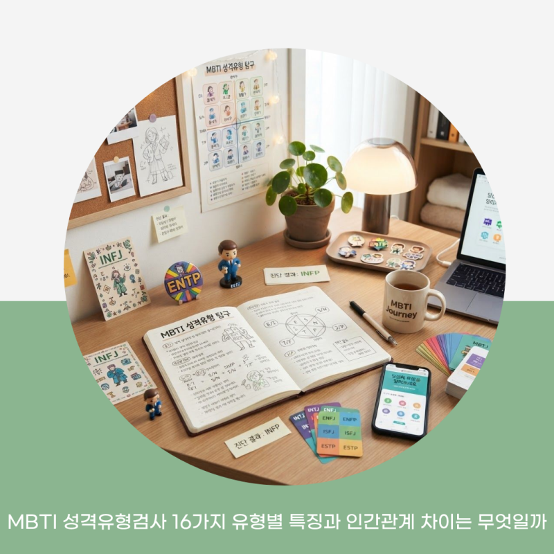 MBTI 성격유형검사 16가지 유형별 특징과 인간관계 차이는 무엇일까