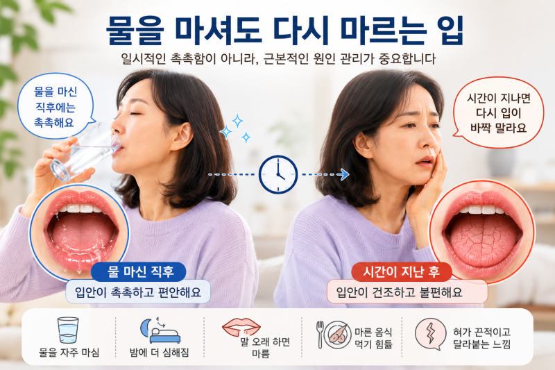 부천 구강건조, 인공타액·구강보습제가 아닌 몸 안에서 침 분비를 돕는 한약치료