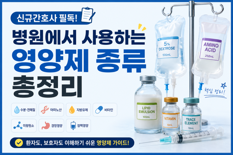 병원에서 사용하는 영양제 종류 총정리