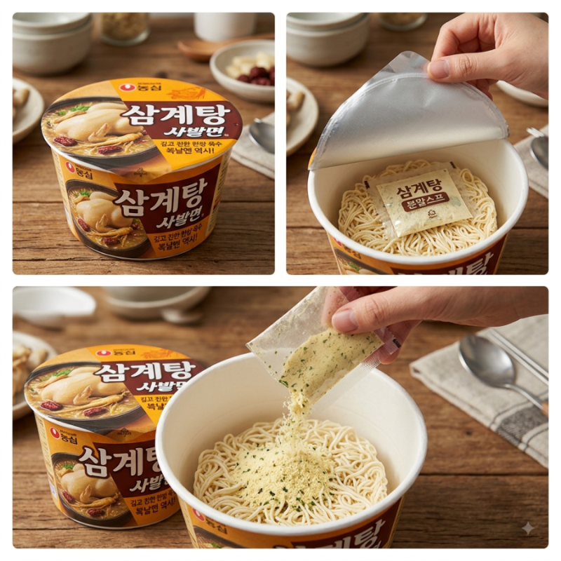삼계탕 사발면 맛있게 먹는 법, 한끗차이 레시피와 솔직 후기