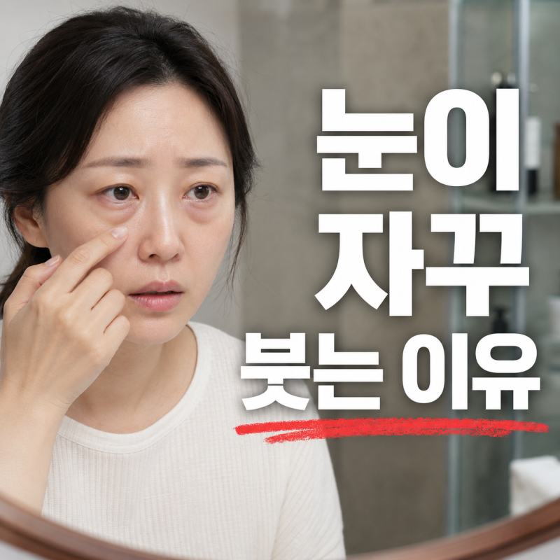 눈 주위가 자꾸 붓는 이유— 피로만은 아닐 수 있습니다