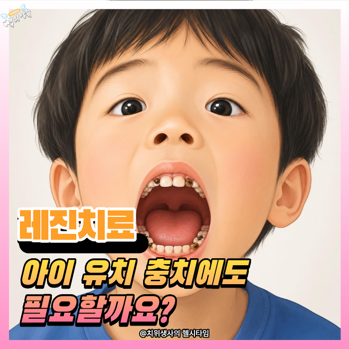 레진치료 아이 유치 충치에도 필요할까요? 어차피 빠질 치아인데 꼭 해야 하는 이유 와 치료....