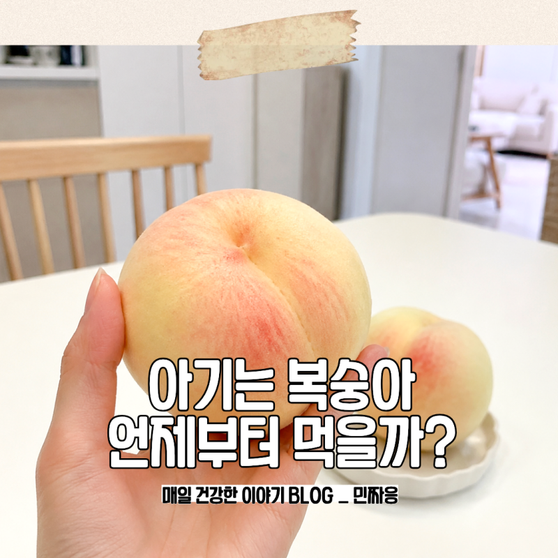아기 복숭아 언제부터 먹을까? 첫 과일 알레르기 증상 주의