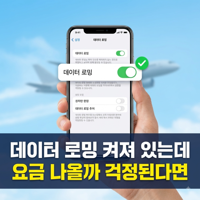 데이터 로밍 뜻과 켜짐 꺼짐 차이 | 국내에서 켜둬도 요금이 안 나오는 이유 (갤럭시·아이폰)