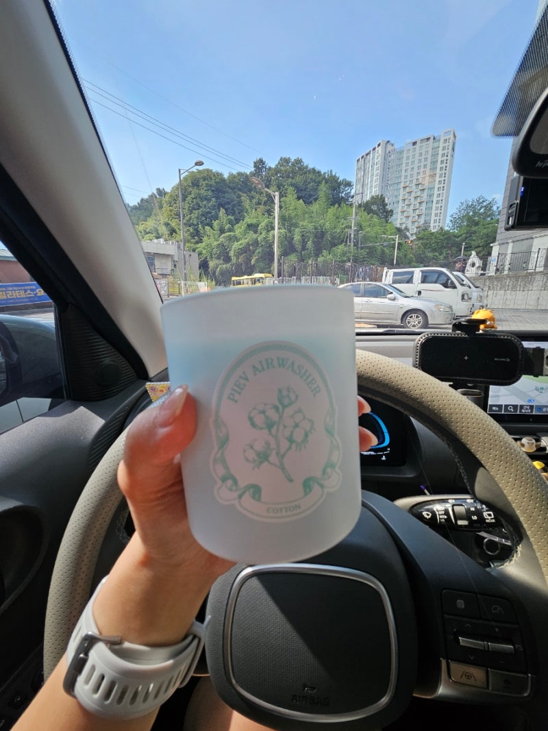 [내돈 내산] 차 안 잡내 싹 잡아주는 피에브(Piev) 차량용 고체 탈취제 에어워셔 코튼 향 솔직 ....