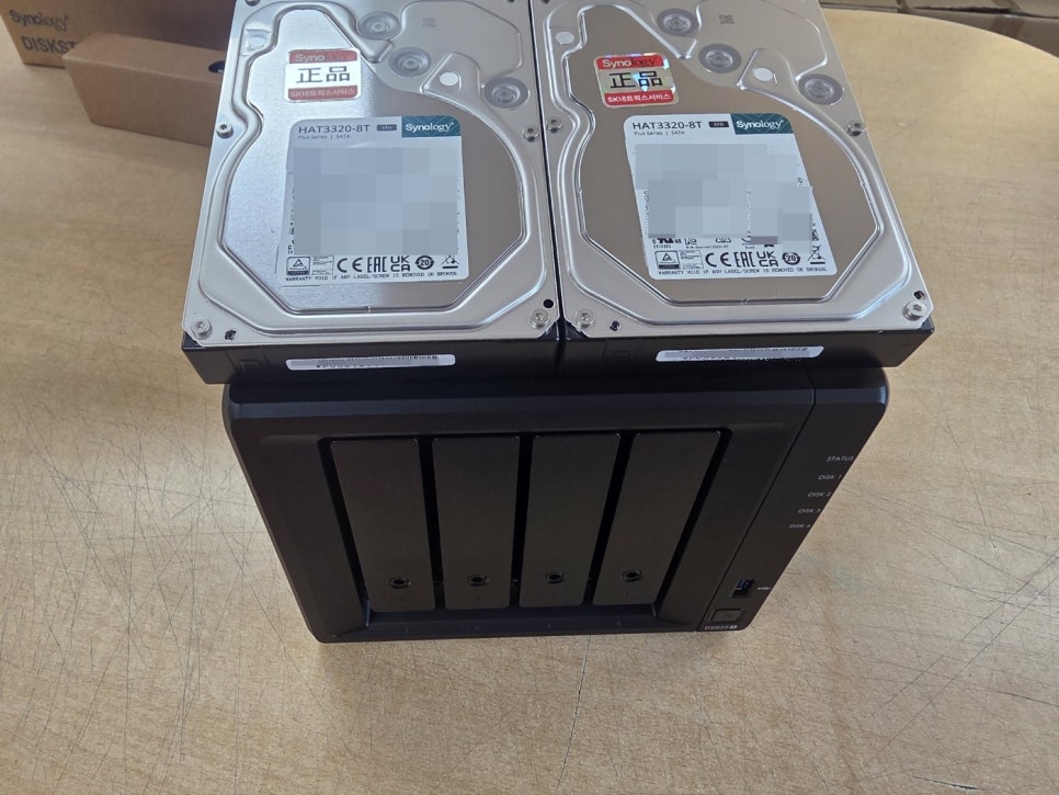 대구 경북 예천 NAS 사무실 시놀로지 나스 서버 구축 유지 관리 DS925+ 8TB HDD 설치 후기 현장 사진 11