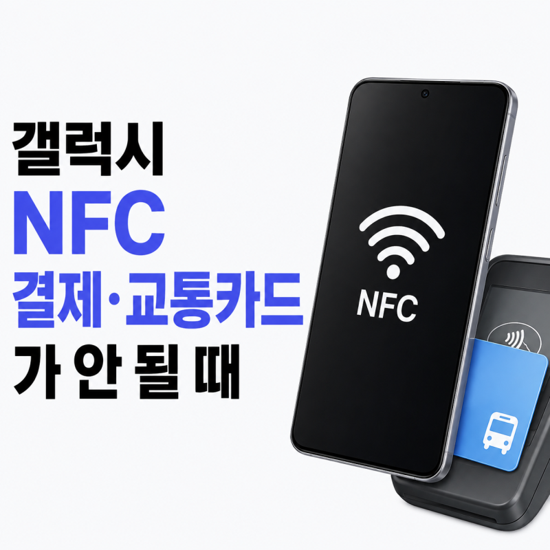 갤럭시 NFC 결제·교통카드가 안 될 때 확인해야 할 설정