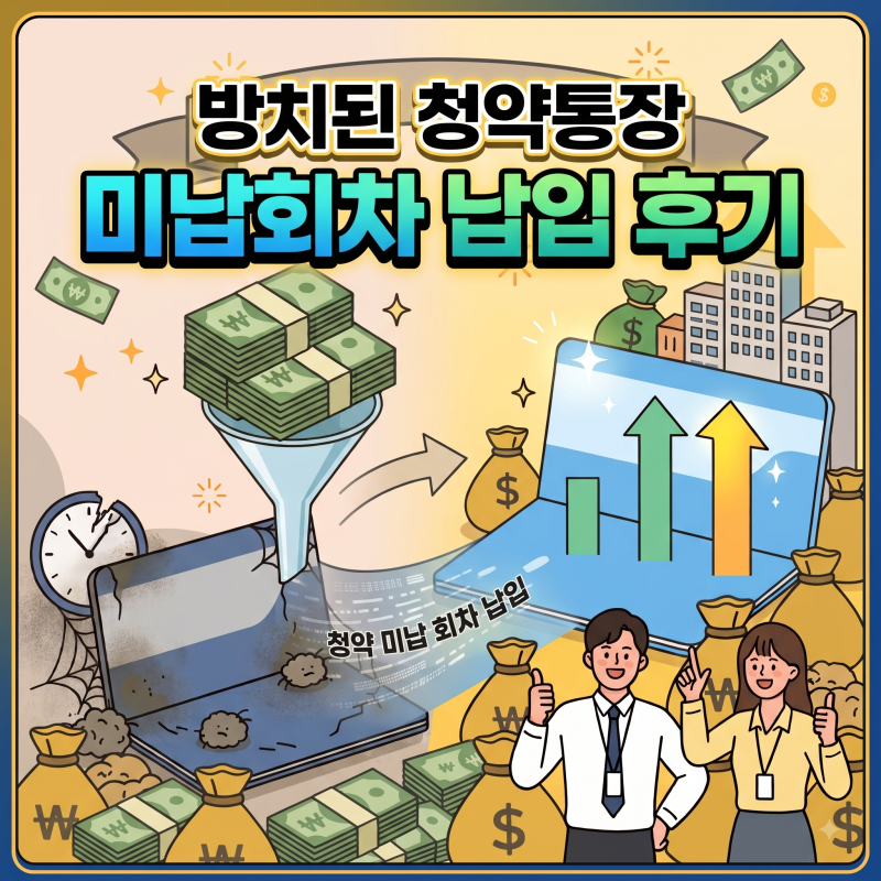 청약통장 미납회차 납입 | 12년 방치한 청약통장에 밀린 100만 원 넣어 16회→24회 만든 후기 (+ ....
