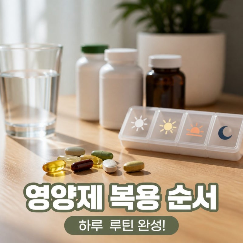 2030 남성 영양제 섭취 순서와 복용법 완벽 정리