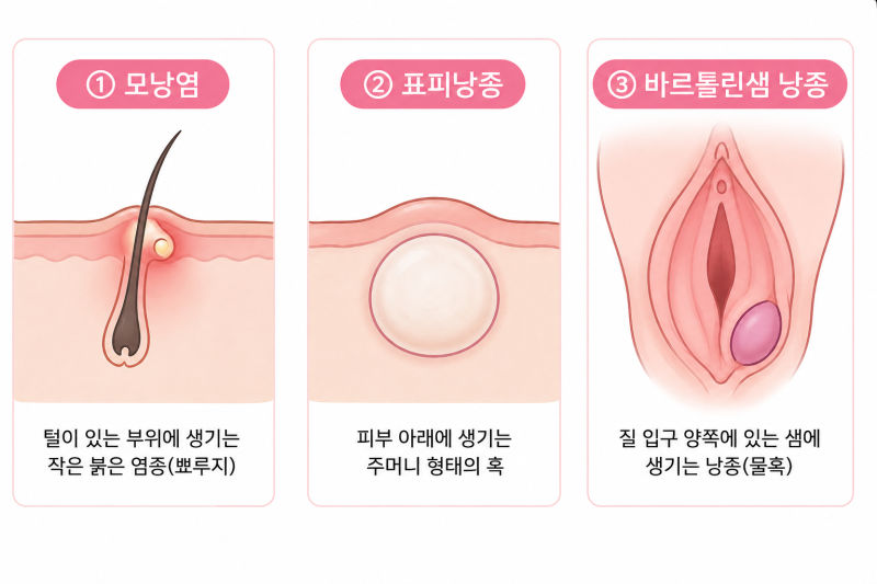 잠실 산부인과 외음부 종기·멍울 제거, 그냥 두어도 괜찮을까요?
