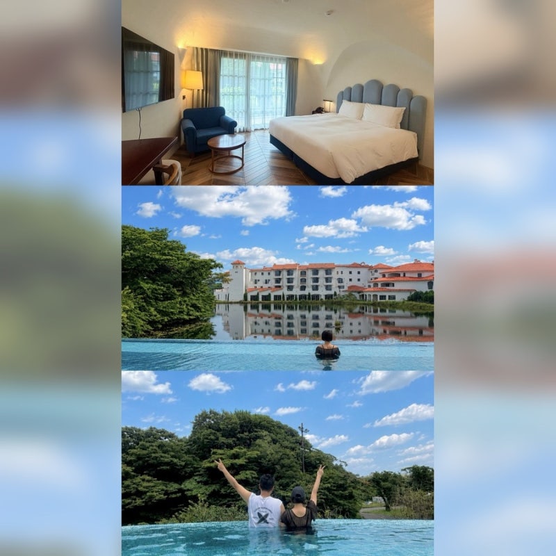 濟州朝天：Ecoland Hotel 高級雙人房住宿 泳池之路與泳池真實心得