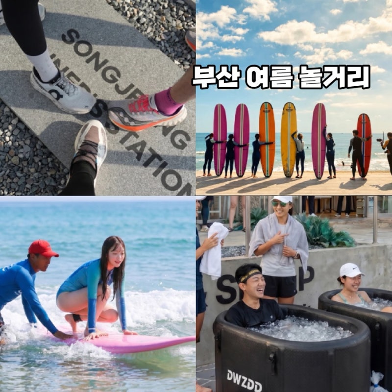 부산 여름 놀거리 추천 송정 이색 체험 부산 송정 서핑 서프홀릭