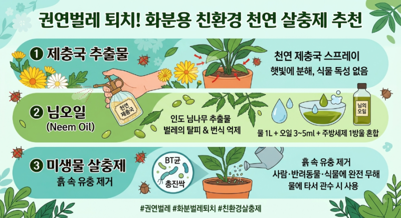 여름철 집안 동그란 벌레 정체는? 권연벌레 화분 서식 원인과 식물 손상 없는 친환경 퇴치법 ....